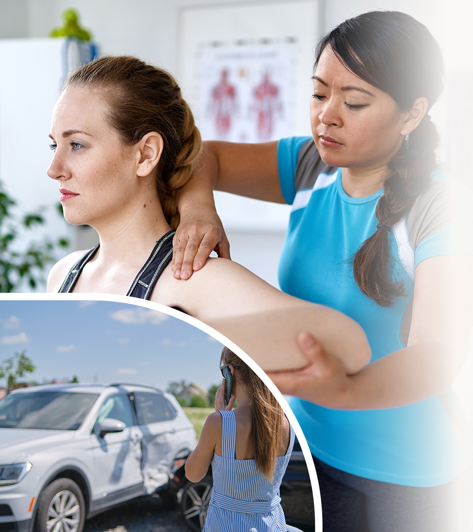 Contact Us Female with Chiropractor